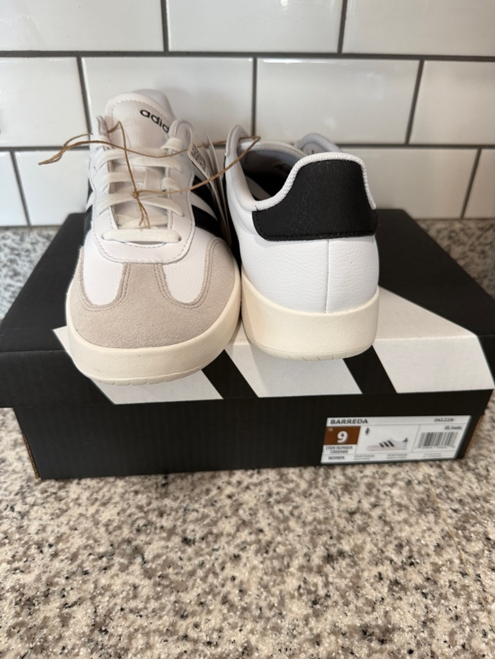 ADIDAS White Sneakers with Black Stripes - Picture 5 of 5